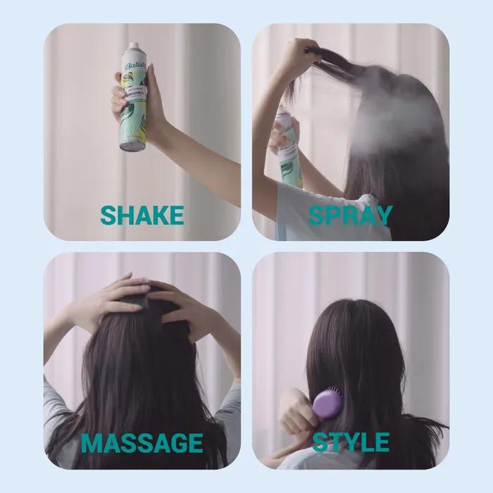 Batiste Naturally Dry Shampoo 200ml 2-piece Set (Bamboo/Green Tea)