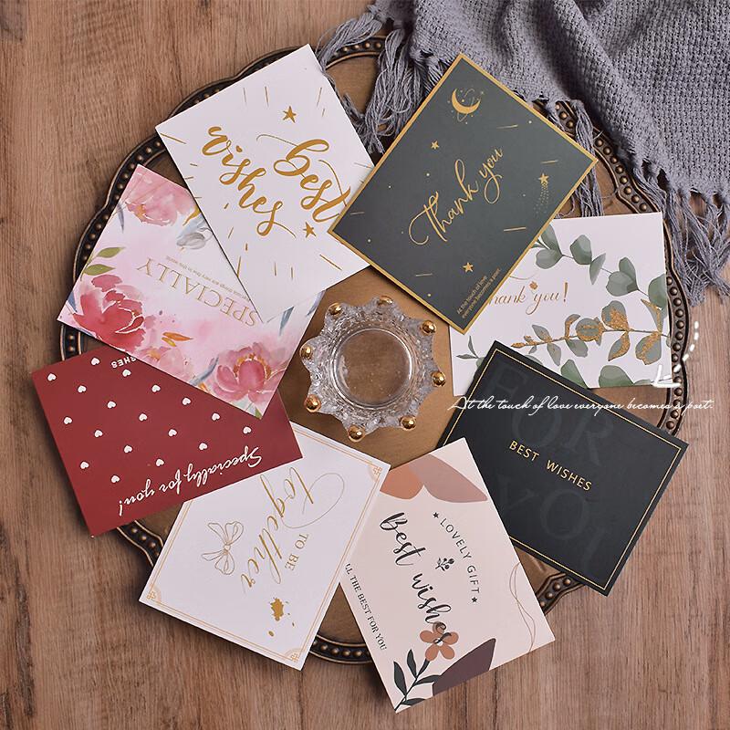 Cute Ins Style Versatile Mini Greeting Cards, 100 Pcs