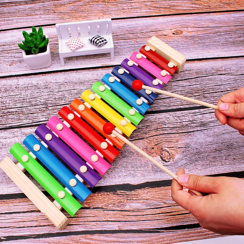 Wooden Thirteen-Tone Xylophone for Kids - Educational Musical Instrument