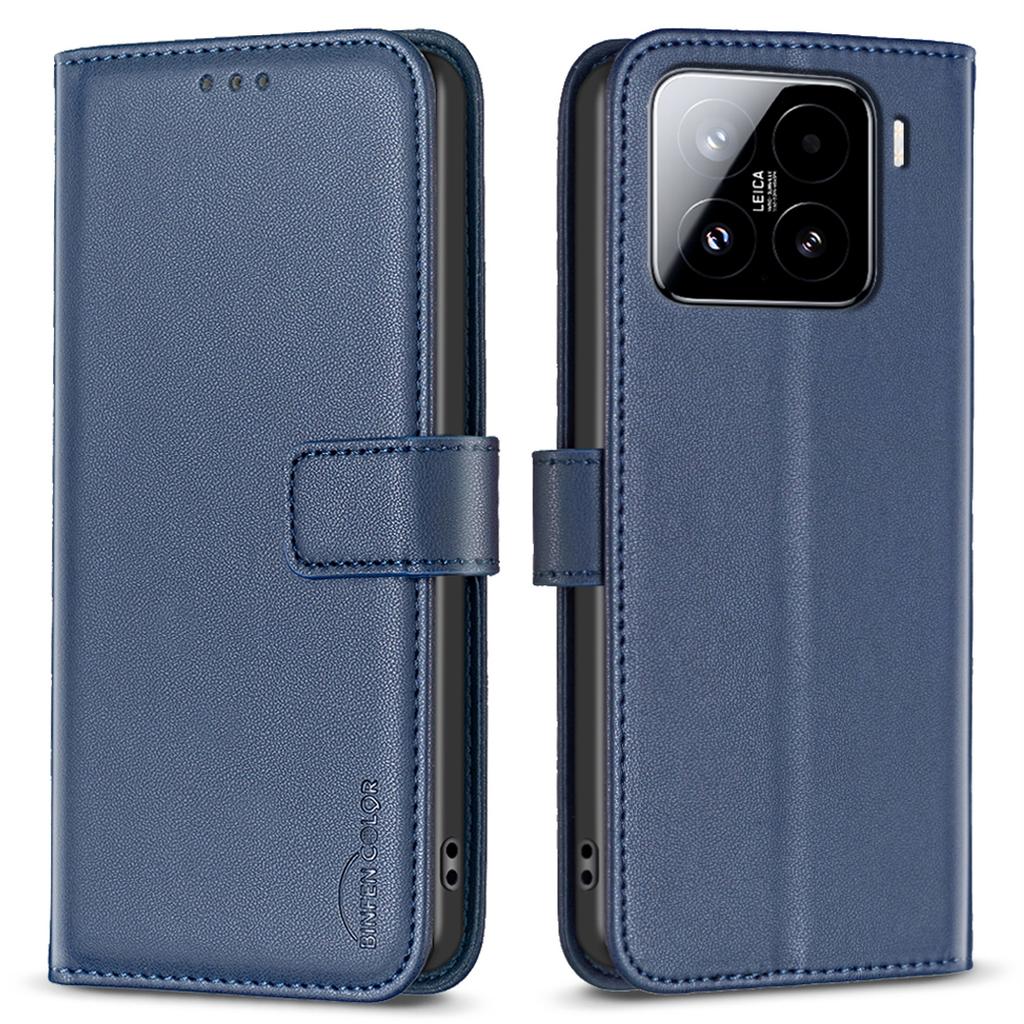 BINFEN COLOR BF17 For Xiaomi 15 Pro Case Wallet Folio Flip Leather Cover