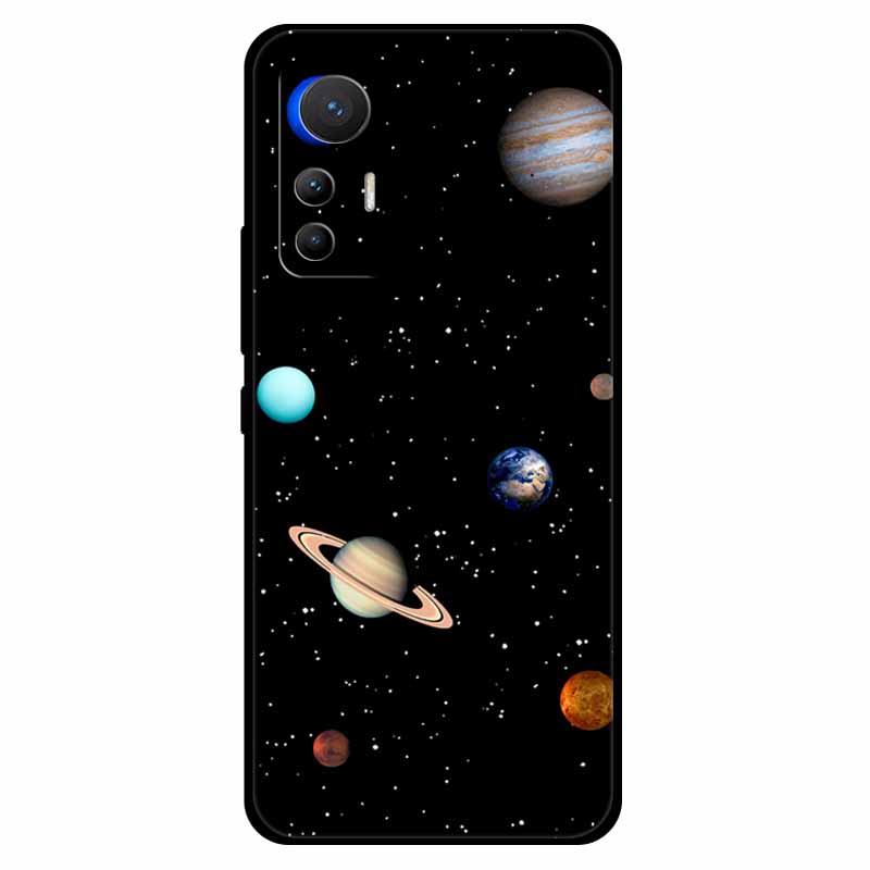 For Xiaomi 12 Lite Case Soft Silicone TPU Space Protective Back Cover For Xiaomi Mi 12 Lite Cases 12lite Printed Marble Shells