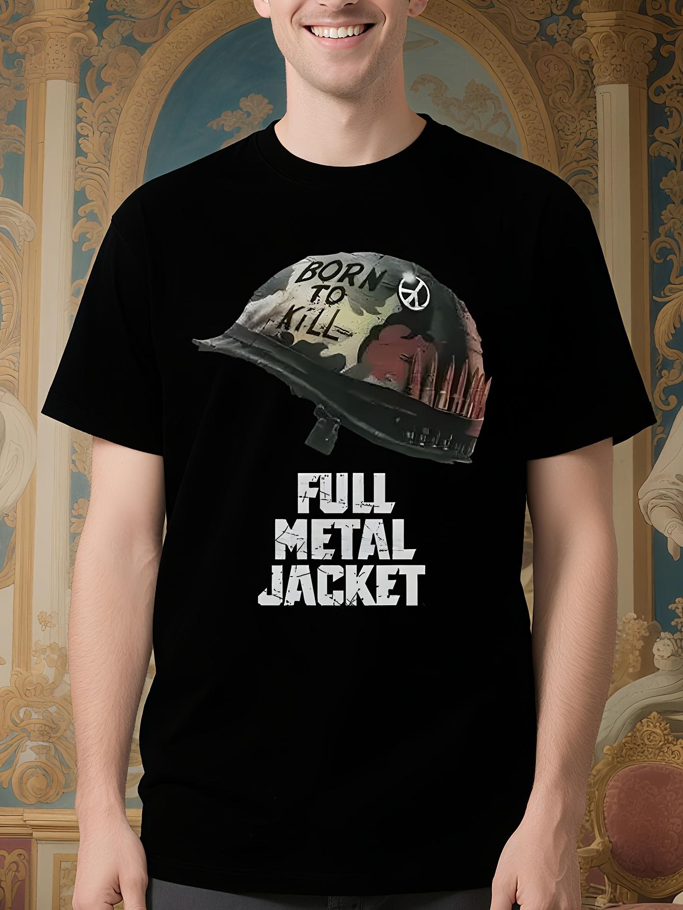 Full Metal Jacket Tshirt Retro 1980S Vietnam Movie 100% C... S
