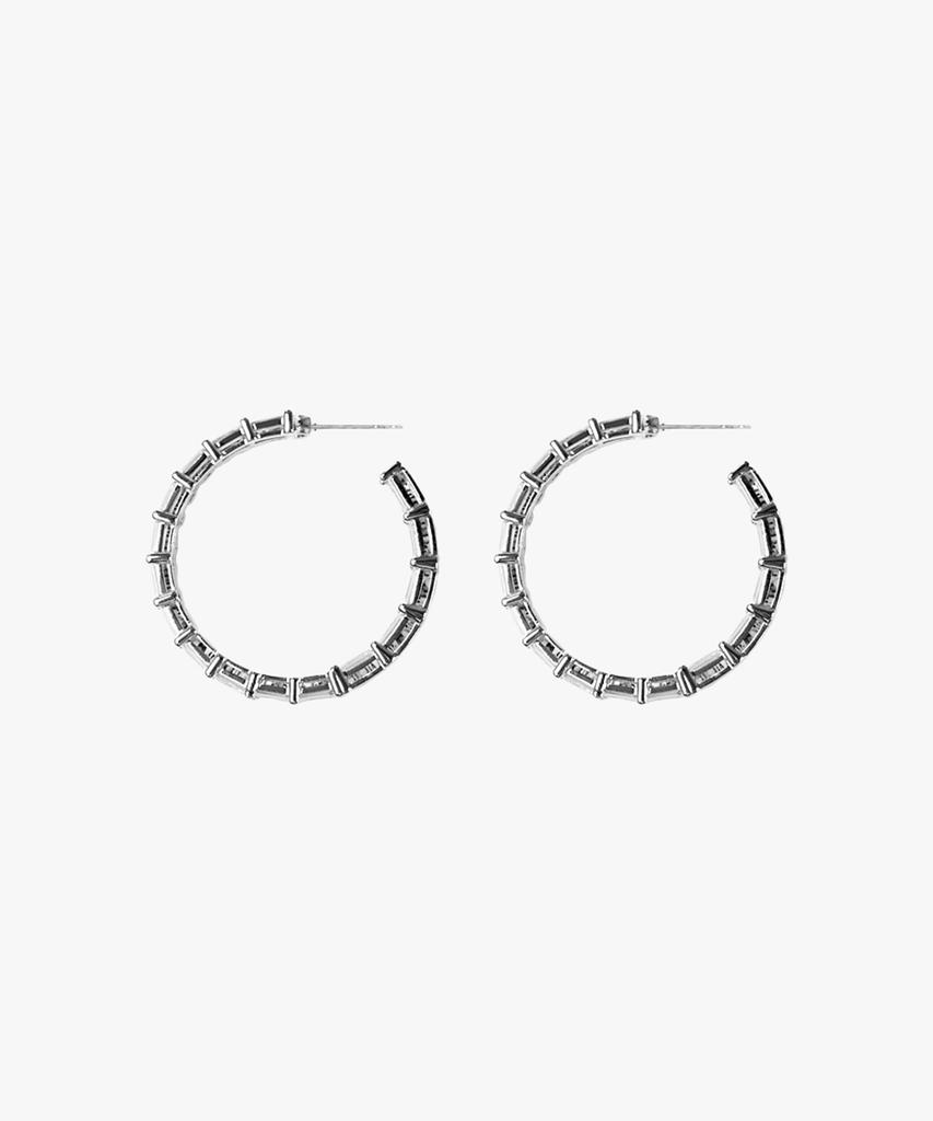 Smgt Square Ring Hoop Earring