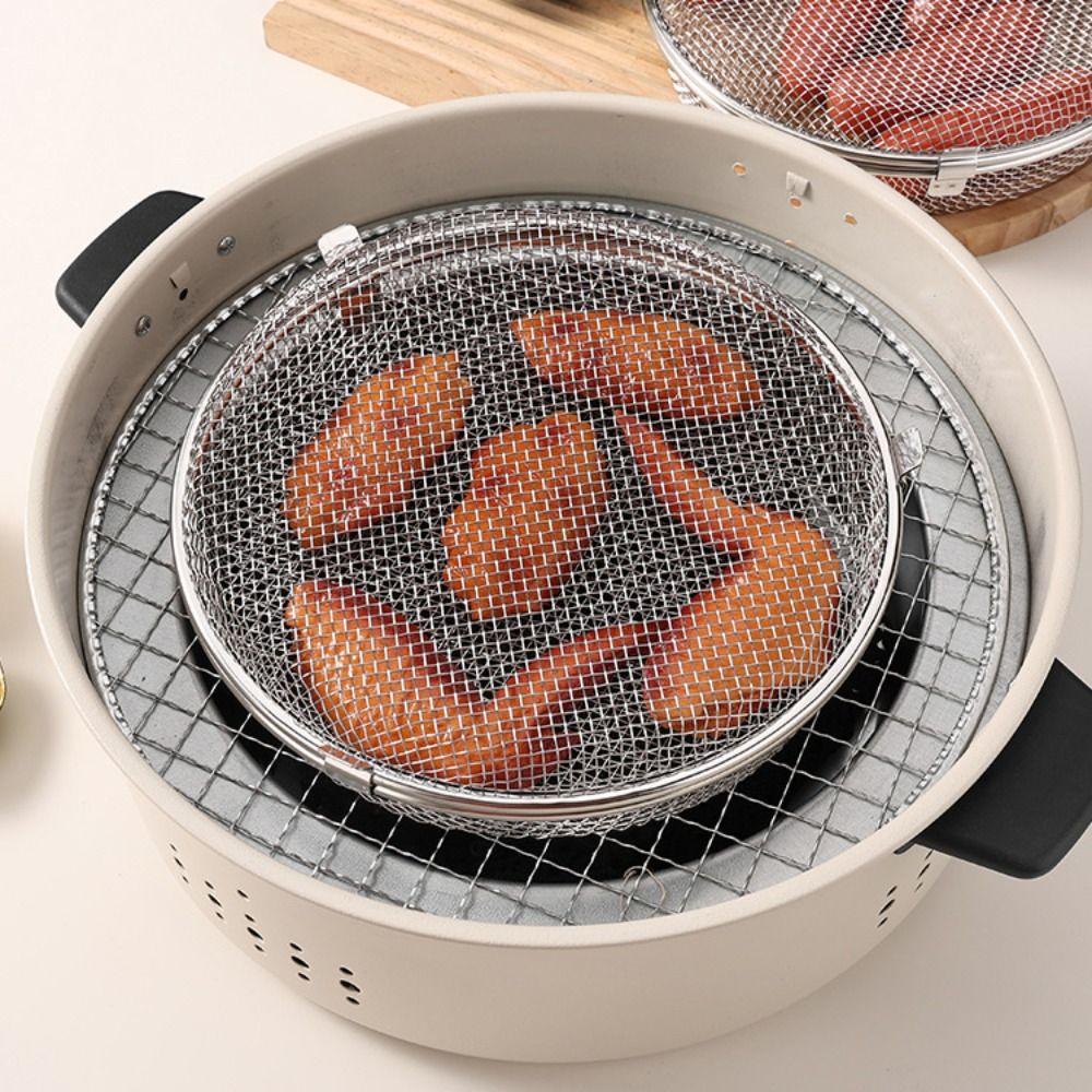 Quickly Drain Oil Baking Basket 304 Stainless Steel Tableware Disinfection Holder  Dishwasher