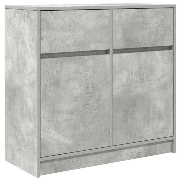 VidaXL Buffet with Drawer Concrete Grey 80x34x76 Cm Engineered Wood, Storage Cabinet, Buffet, Entryway Furniture, Furniture 861538