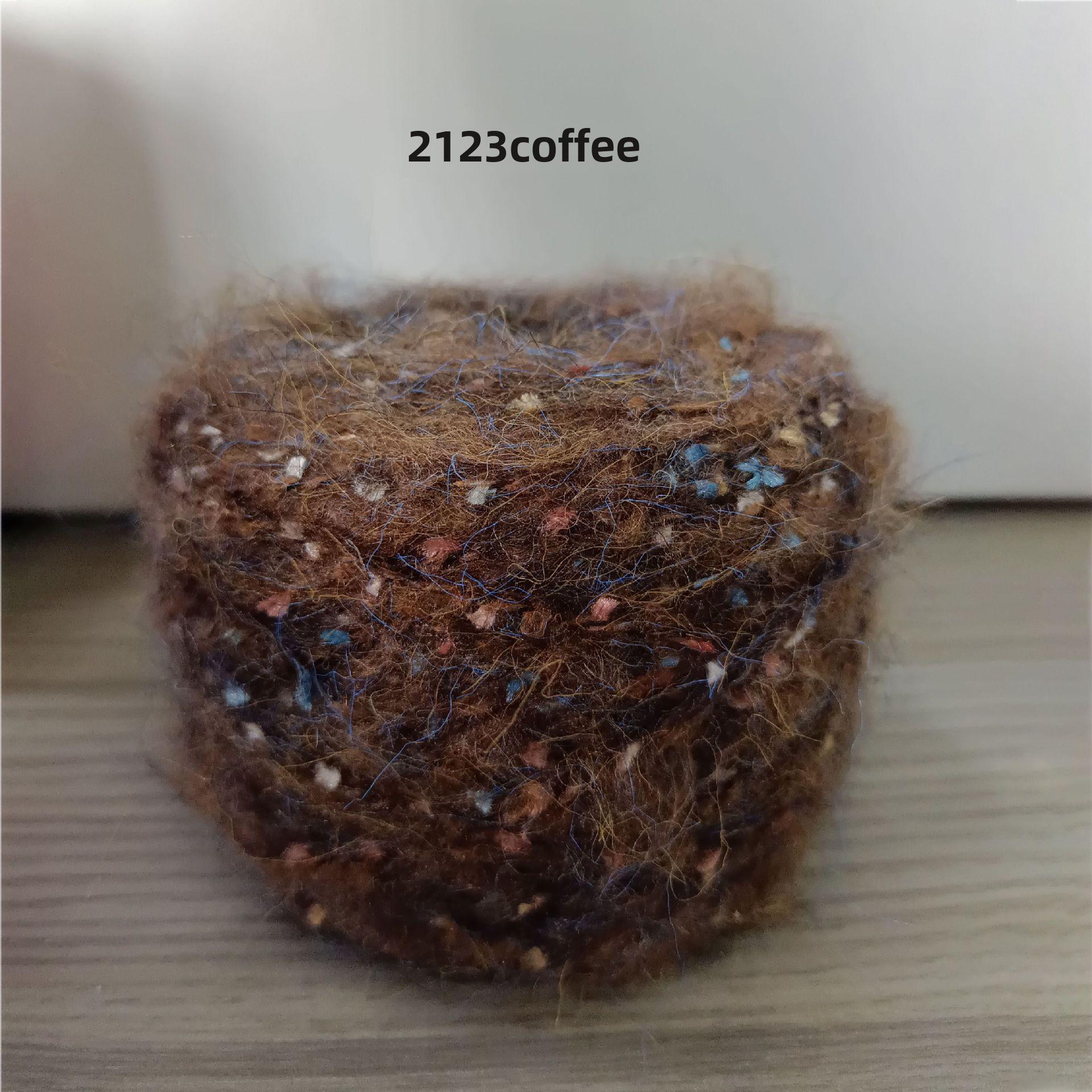 

Цветная мохеровая нить с пайетками ручной работы для вязания крючком свитера - мягкая, приятная на ощупь, средней грубости