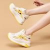 Summer new inner height cutout casual platform student shoes, lace-up color-blocking mesh shoes, small single shoes, women's shoes