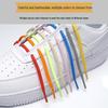 Semicircular No-Tie Elastic Shoelaces with Metal Capsule Buckle Shoe Accessories
