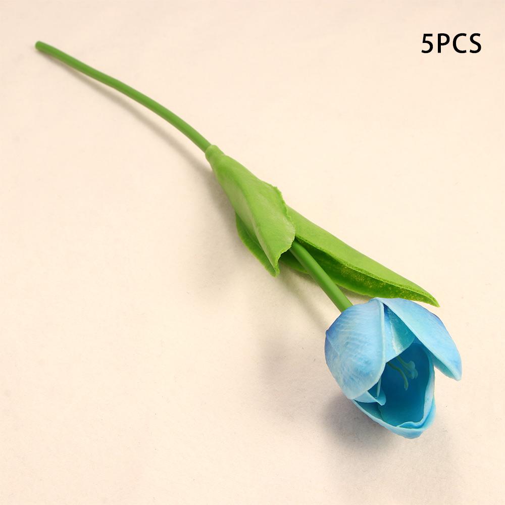 DIY Real Touch Garland Bridal Bouquet Wedding Room Fake Flowers Tulip Artificial Plant Tulipanes