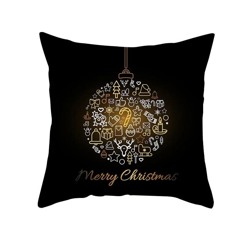 Christmas Themed Pillowcases Car Accessories Office Santa Claus Living Room Sofa Home Pillowcases