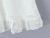 Design-Sense Women's V-Neck Mesh Embroidery Sleeveless Slim-Fit Open-Back Dress