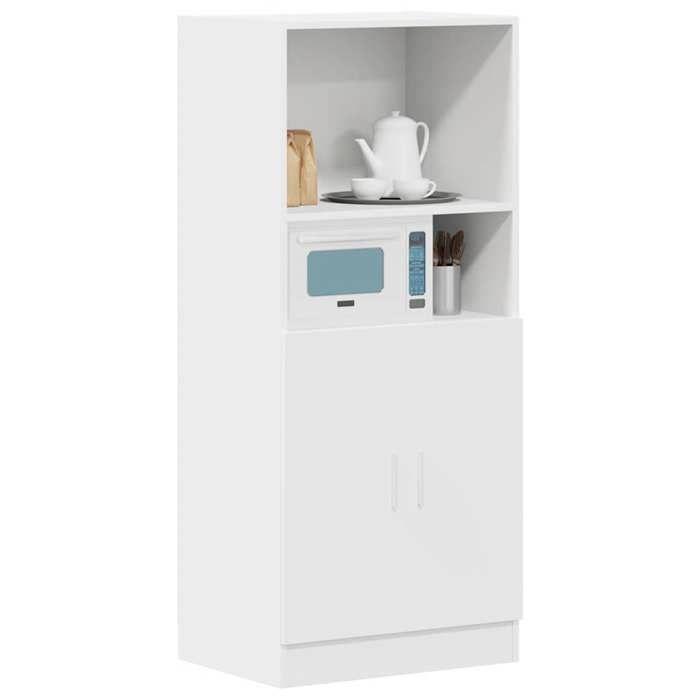 VidaXL Armoire de cuisine blanc 57x41,5x131,5 cm bois d'ingénierie 860121