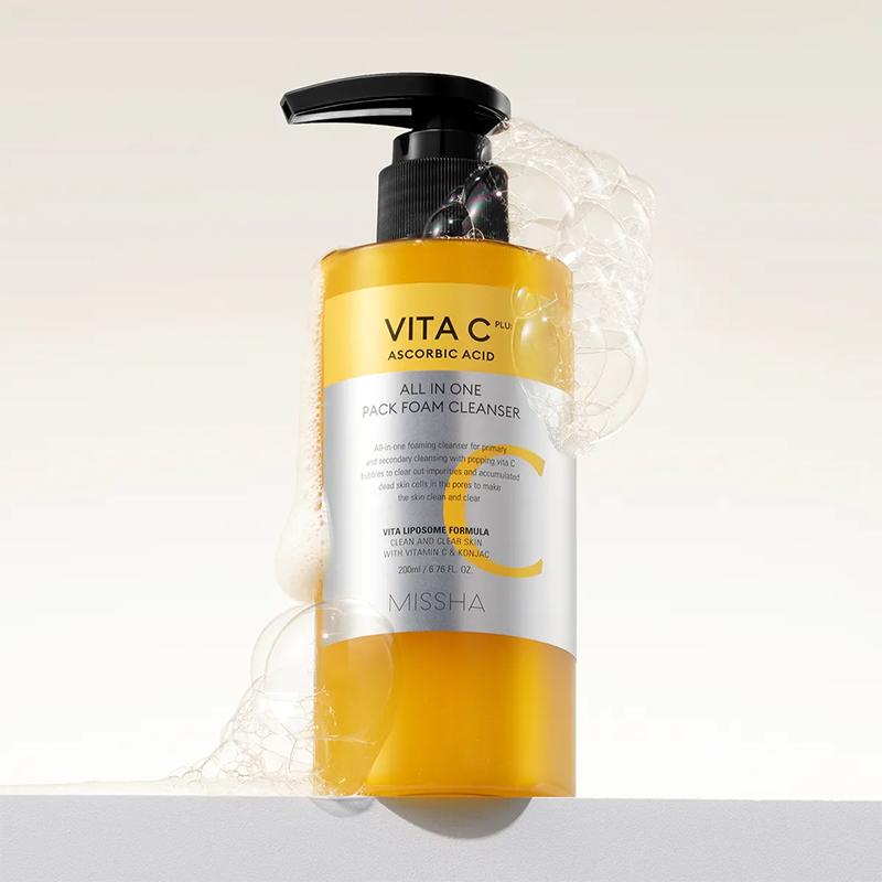 MISSHA Vita C Plus All In One Pack Foam Cleanser 200ml