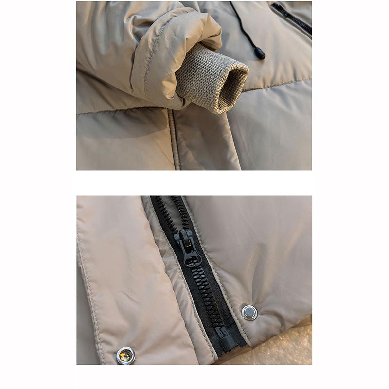 Padded Women's Mid Length Hooded Thick Jackets