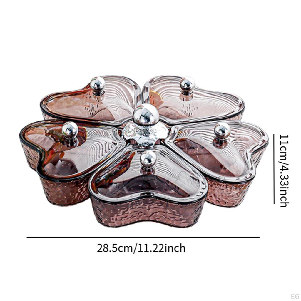 360° Rotating Tray for Dried Fruits and Candy Storage