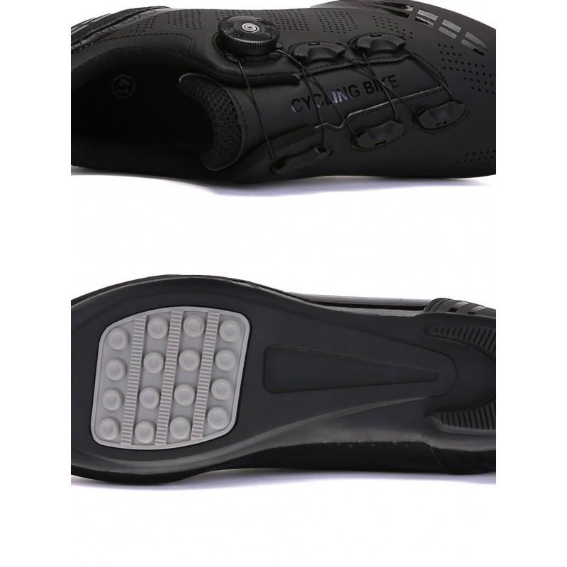 Unisex Road MTB Cycling Shoes With Single Locking System Hard Sole Rubber Outsole