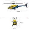 1: 42 A60 RC Helicopter Four Channel Single Blade Aileron Free  BELL206 Helicopter With Gyroscope RC Toy Children Gifts