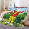 Cartoon Cute R Rupert B Bear Blanket For Sofa Office Bed Plane Travel Sleep Read Relax Camping Soft And Warm