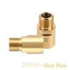 Bike Bicycle Pedal Extender 16mm/20mm for  9/16 In Threaded Pedals Chrome-Molybdenum Steel