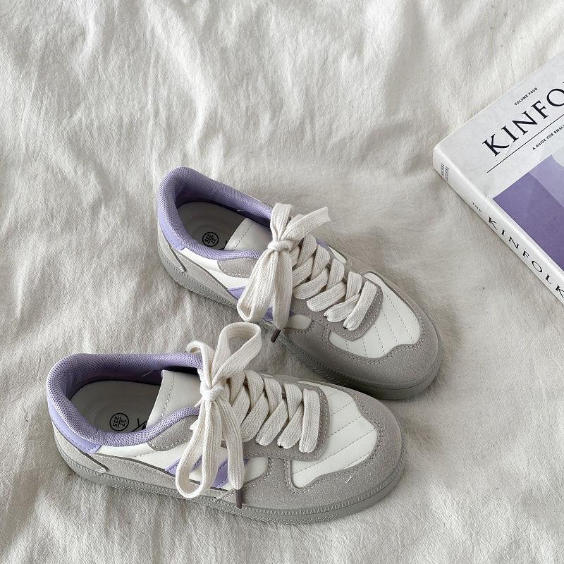 Navy blue women's retro niche versatile board shoes platform casual sports shoes