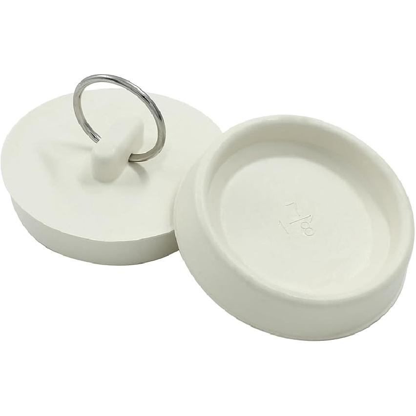 2Pcs Rubber Drain Stopper Fits 1-3/4 Inch to 1-7/8 Inch, Bathtub Drain Plug with Hanging Ring, Rubber Sink Stopper Drain Plug for Bathtub, Kitchen