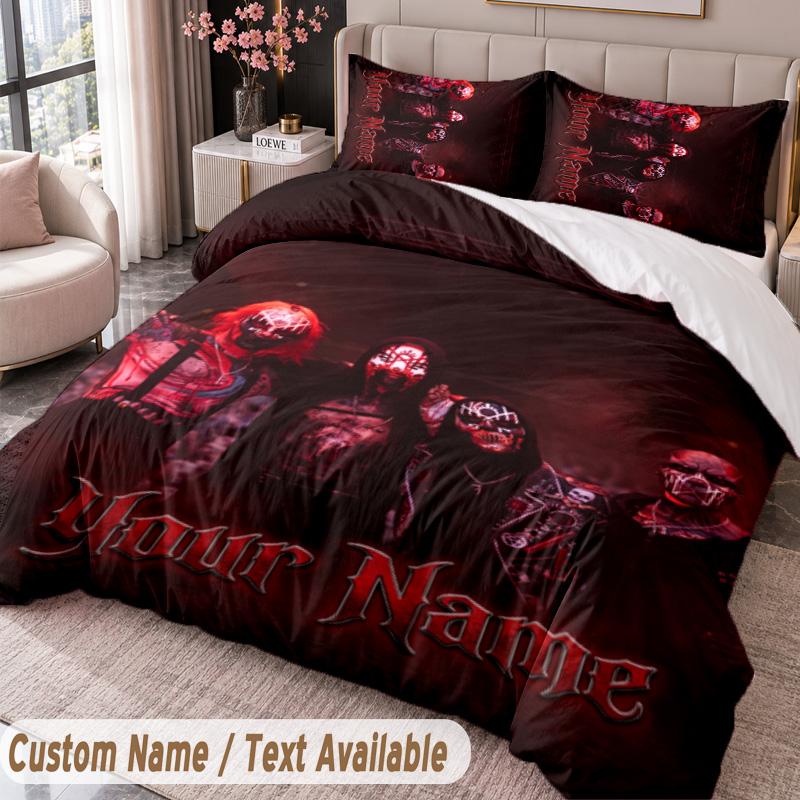 Custom Name Text 3Pcs Bedding Set Sleep Token Duvet Cover And Two Pillowcases