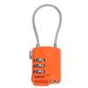 Luggage Lock TSA Approved 3 Digit Password Resettable Orange Combination Padlock for Travel