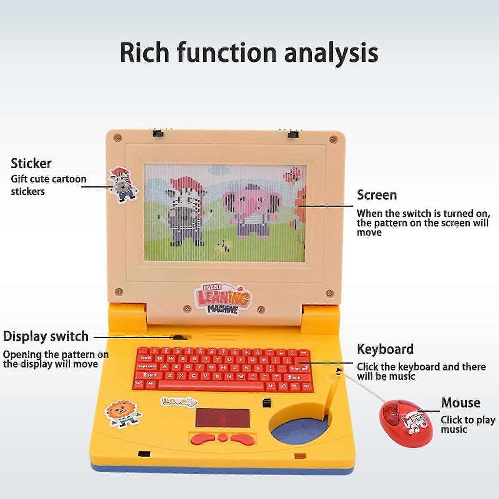 Mini Laptop Giocattolo per l'Apprendimento Precoce con Musica e Luci per Bambini dai 3 Anni in Su 2025