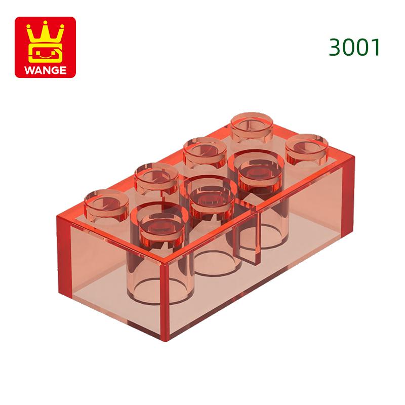 Non-Toxic 40Pcs/Lot 3001 2X4 High 8-Hole Building Block Moc Colorful Parts Compatible With Brick Diy Children Toy Assembly Gift Box