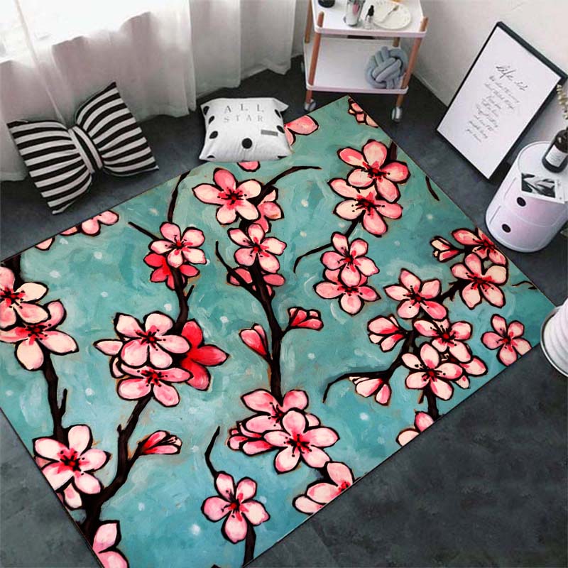 

Квітка Килим Спальня Дім для Вітальні Аніме Квадратний килим Подарунок Мода Ванна Кухня Кімната Крапля 40x120cm