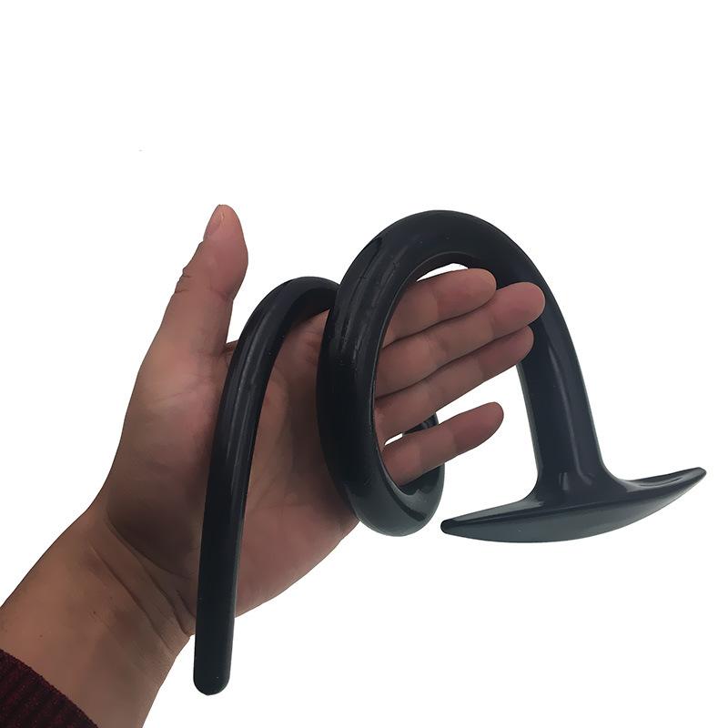 Butt Plug Anal Expander Erwachsene Sex Spielzeug Masturbation Schwarz Dildo Fisting Slave Strap auf Penis