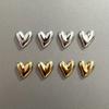 8pcs Electroplated Heart-shaped Refrigerator Magnets, with Photo and Message Attachments, for Home Decoration