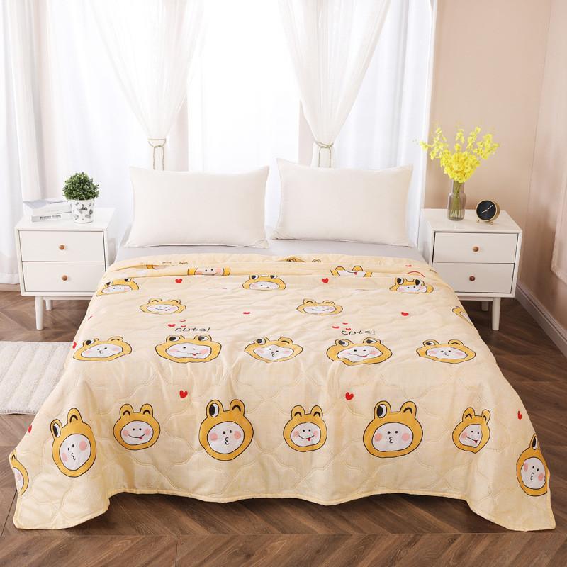 Summer Rabbit Flower Bear Print Air Conditioner Quilt With Gift Box Bedroom For