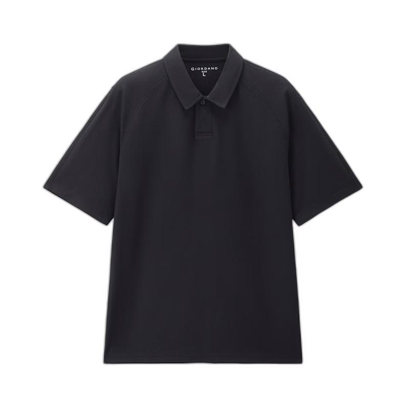 GIORDANO Herren Kühlendes Sonnenschutz-Polohemd