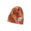 Solid Color Beanie Hat Elastic Winter Bomber Cap Unisex Knitted Woolen Cap  Winter