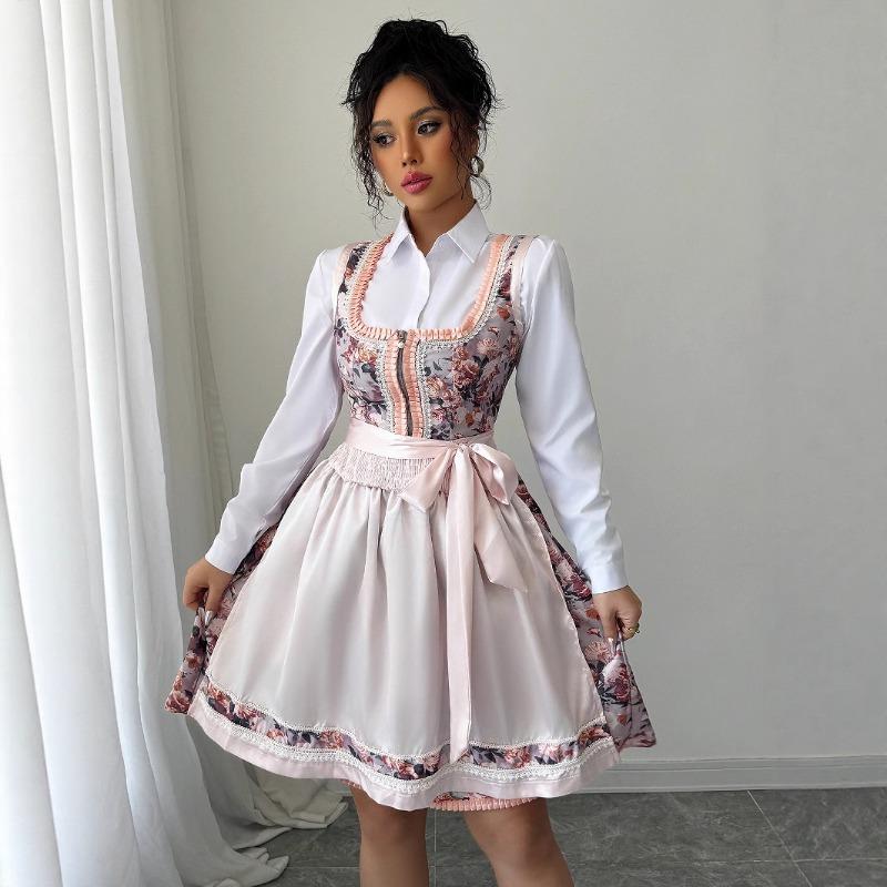 

Простой и модный стиль, принт, цветочный букет, длинное платье с заниженной талией, женское платье на весну и лето XL розовый