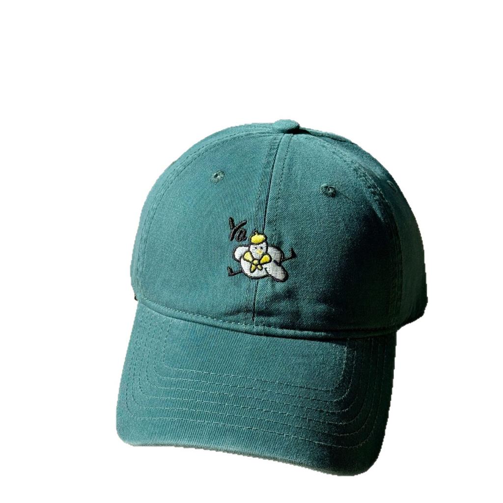 Korean-style simple all-season versatile sun-shading baseball cap that makes the face look smaller, unisex, large head circumference, embroidered