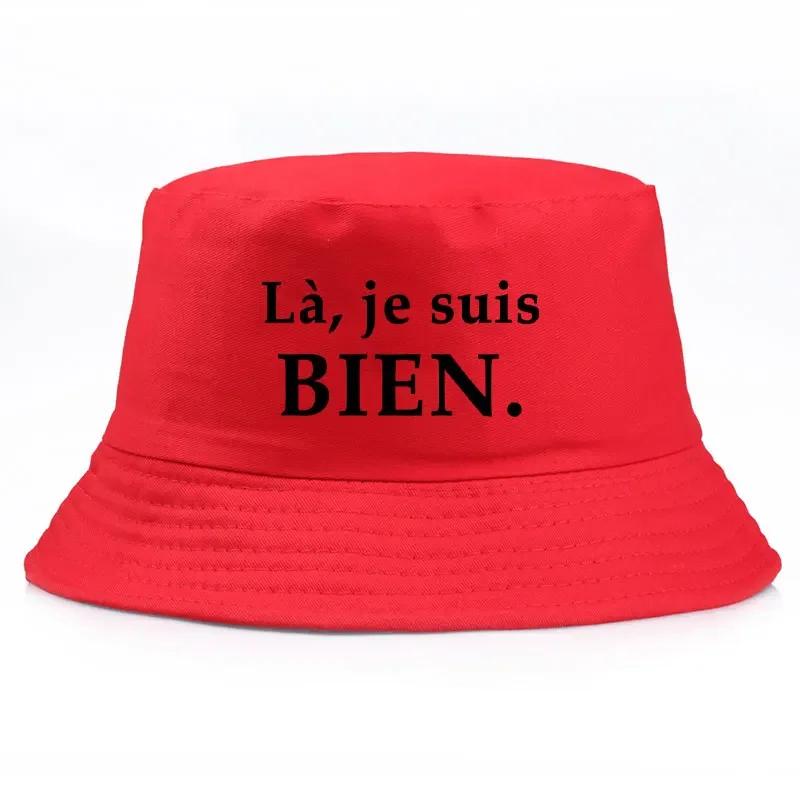 Frankreich Print BIEN Bob Wendbare Fischerhüte Herren Damen Baumwolle Outdoor Kappen Fischerhut Mädchen Junge Chapeau Bob Hüte
