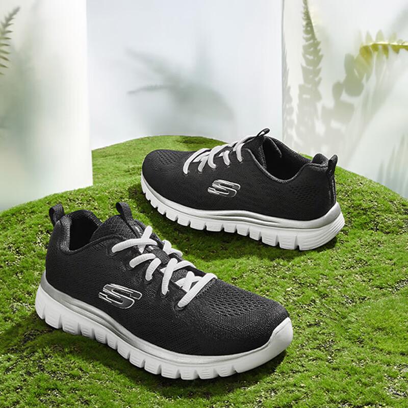 Skechers Women's Cushioned Lightweight Mesh Athletic Shoes