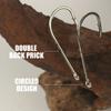 100Pcs Double Back Thorn, Bent Fishhook, Long Handle, Tube, Sea Fishing Hook, Barb With Ring, Crooked Mouth Hook