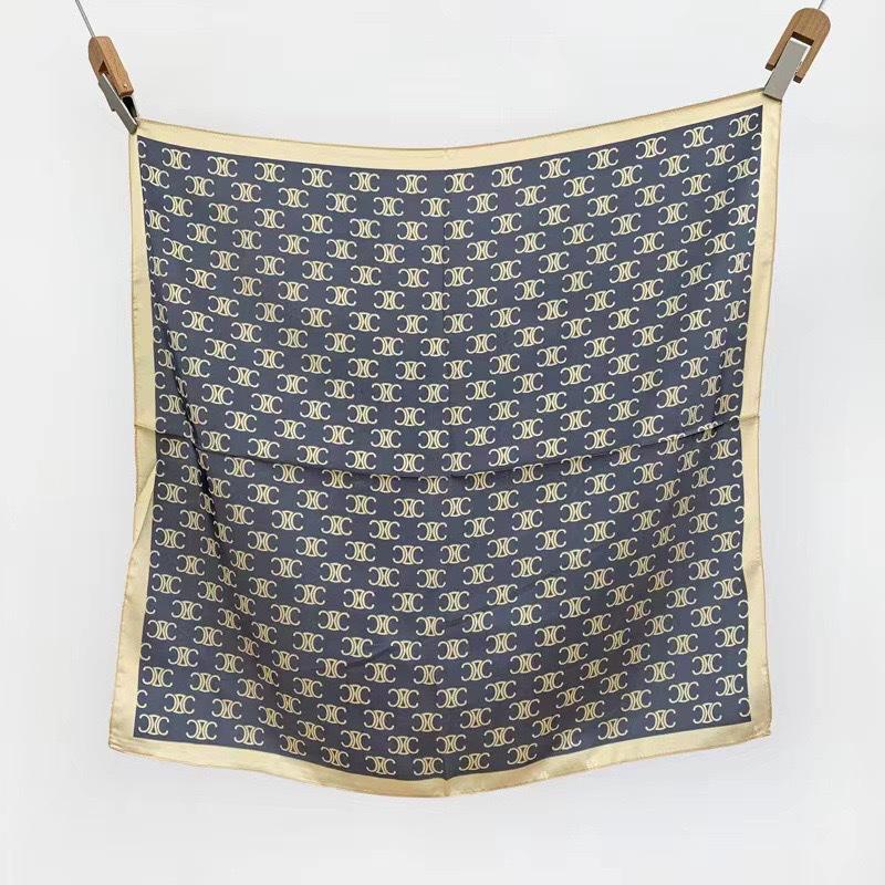 Elegant Korean Style Silk Scarf: 70cm Versatile Thin Square for Women's Neck Protection