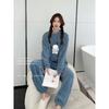 Coral Fleece Jacquard Pajamas Set Women Autumn Winter Fleece Thickened Warm Crew Neck Cable Knit Loungewear Wearable Outside
