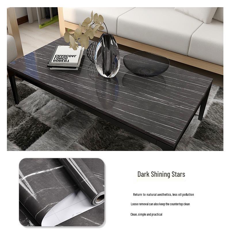 3D Marble Wall Sticker: Self-Adhesive, Oil-Proof, Thickened Decor for Bathroom, Kitchen, Wardrobe