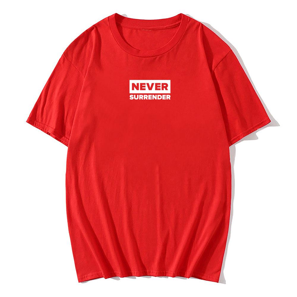 Never Surrender Tee Charlie Kirk Freedom T-shirt Cotton O-neck Short Sleeve Male Tshirts Casual Loose Fashion Men/Women T Shirt