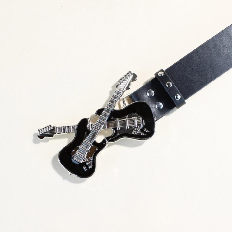 Unisex Gothicism Leather Belt Comfortable Elastic Waist Belt Stretchable Belt for Music Festivals