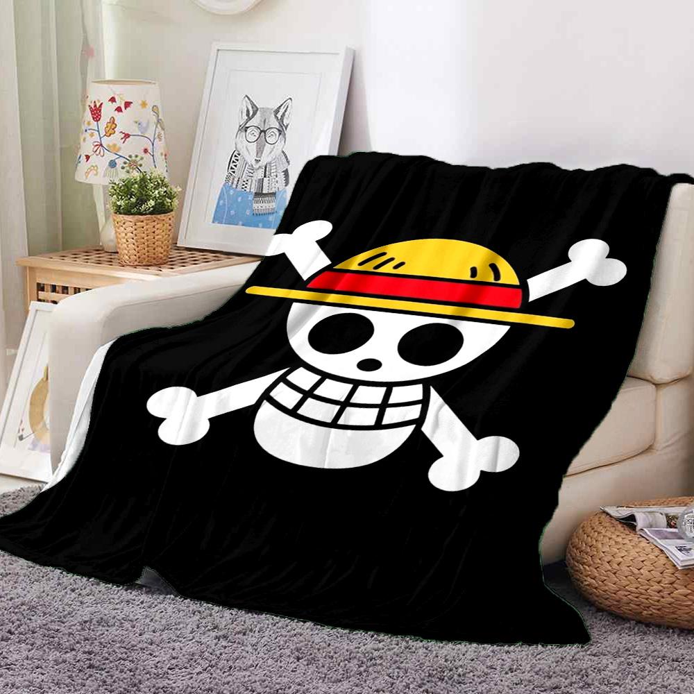 Skull Flag Flannel Blanket Throw Blanket Soft Warm Sofa Bed Camping home Decor Unique Christmas Gift C926281