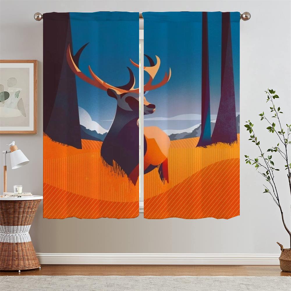 

Charlie Davis Curtain Tulle in Kitchen Curtains 2 Pieces Window Cabinets for Living Room Decoration Modern Home Decoration Curls W50xH70cmx2pcs-CL