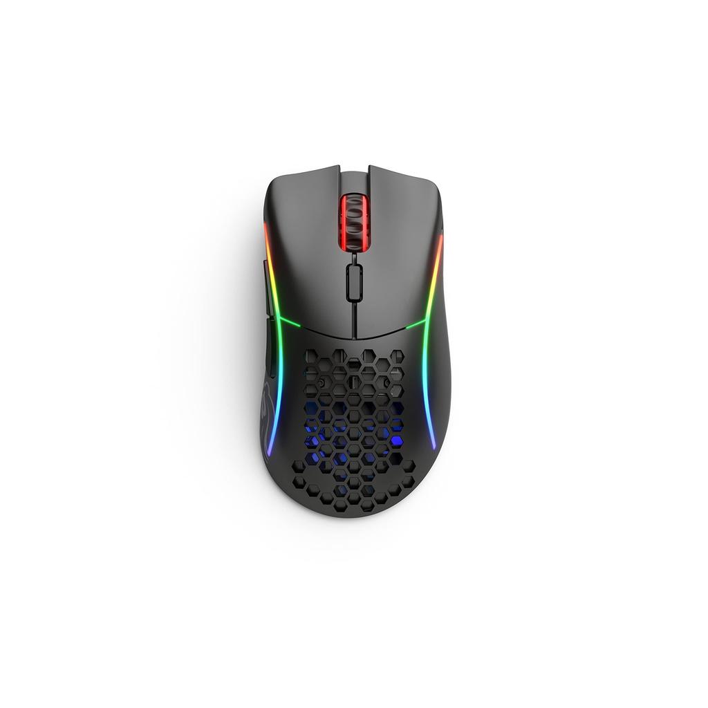 Glorious PC Gaming Race Model D Wireless Gaming Mouse, Ergonomic, RGB, 6 Programmable Buttons, 12000 DPI, Black, Super Light, Silent, Domestic