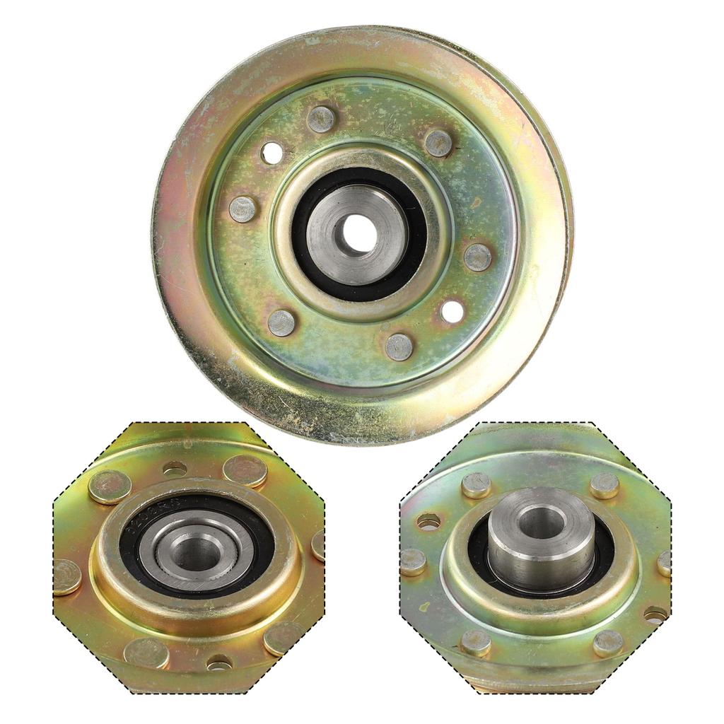 For Craftsman Mower Idler Pulley Compatible with 42 Deck 3 7/8 Diameter 1 1/4 Overall Height 3/8 Mounting Hole