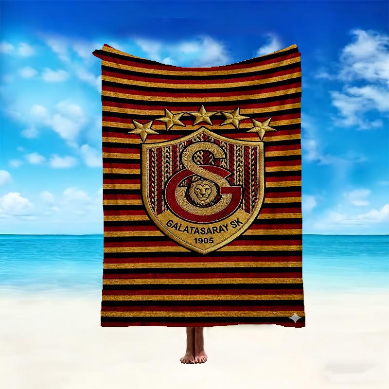 [1pc Galatasaray SK Blanket] All-Season Blanket - Cozy Blanket for Sofa Couch Home Decoration, Digital Printed Nap Blanket